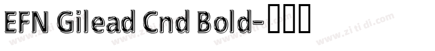 EFN Gilead Cnd Bold字体转换